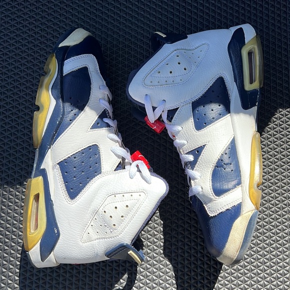 Nike Air Jordan 6 Retro Olympic Shoes - Picture 4 of 8